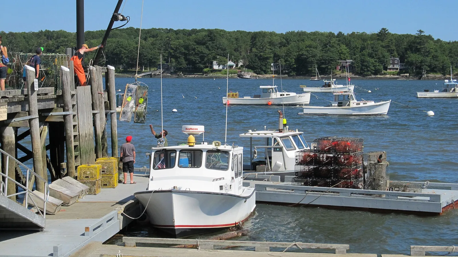 A fishing wharf in Rockland