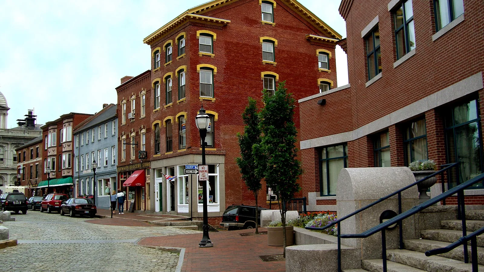 Brick buildings in Portland's Old Port