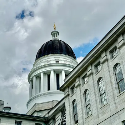 Dome, Maine State House, State Street and Capitol Street, Augusta, ME 54367106091